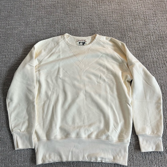 Men’s Johnson Motors Inc Cream Sweater - Picture 2 of 9